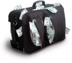 suitcase of money